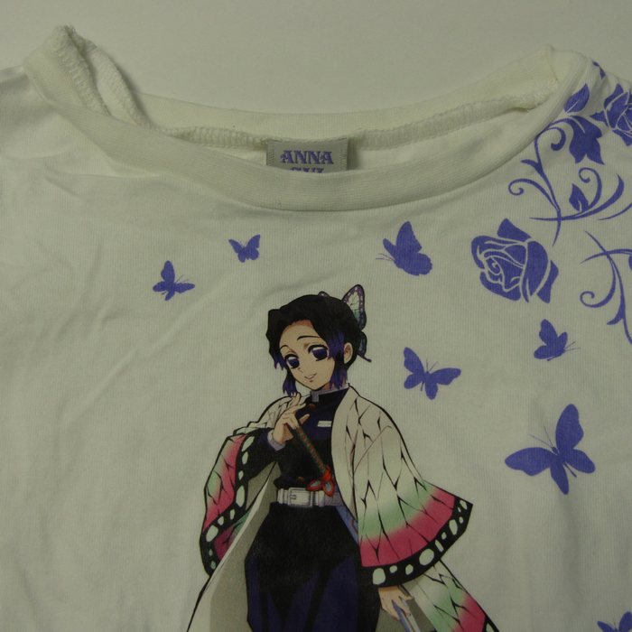 アナスイ 半袖Ｔシャツ トップス 胡蝶しのぶ 鬼滅の刃コラボ キッズ 女の子用 Mサイズ ホワイト ANNA SUI 【中古】｜ANNA SUI｜店舗買取｜ママ＆ベビー＞その他ベビーウェア｜USEDのアパレル通販サイト  - SMASELL（スマセル）