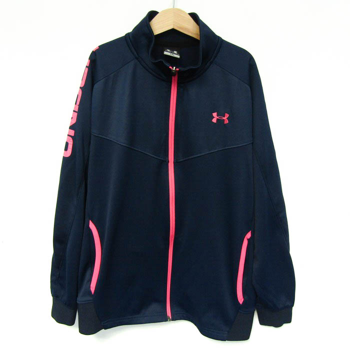 アンダーアーマー ジャージ ジャケット アウター 袖ロゴ スポーツウエア キッズ 女の子用 YXLサイズ ネイビー UNDER ARMOUR 【中古】｜UNDER  ARMOUR｜店舗買取｜ママ＆ベビー＞その他ベビーウェア｜USEDのアパレル通販サイト - SMASELL（スマセル）