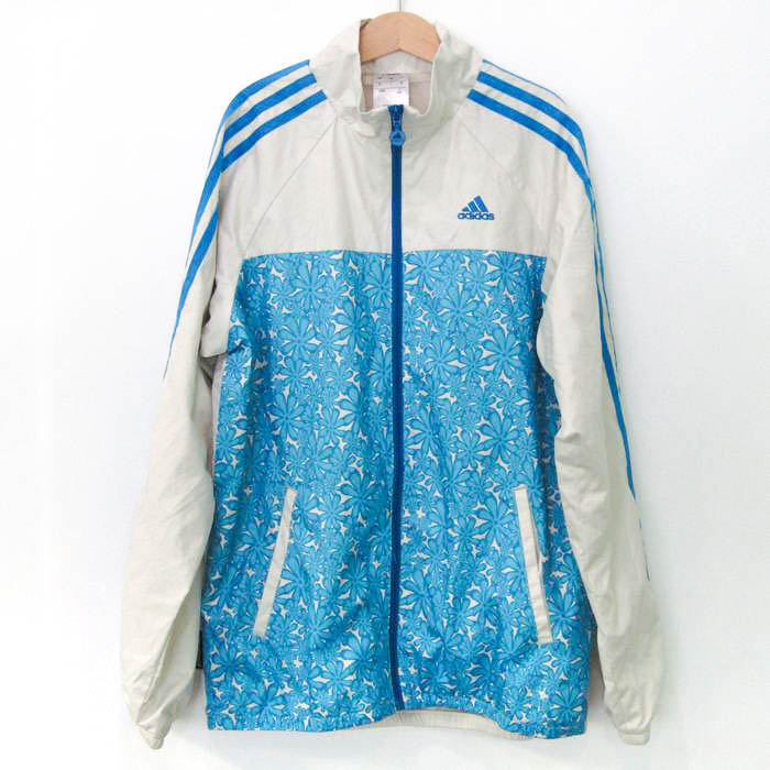 adidas - アディダス 大きめ 花柄 ナイロンジャケット ウィンド