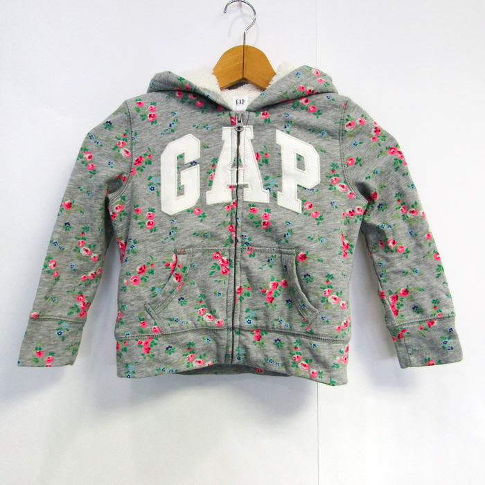 ギャップ 長袖パーカー ジップアップ 花柄 ボア トップス キッズ 女の子用 110サイズ グレー×ピンク GAP 【中古】｜GAP｜店舗買取｜ママ＆ベビー＞その他ベビーウェア｜USEDのアパレル通販サイト  - SMASELL（スマセル）