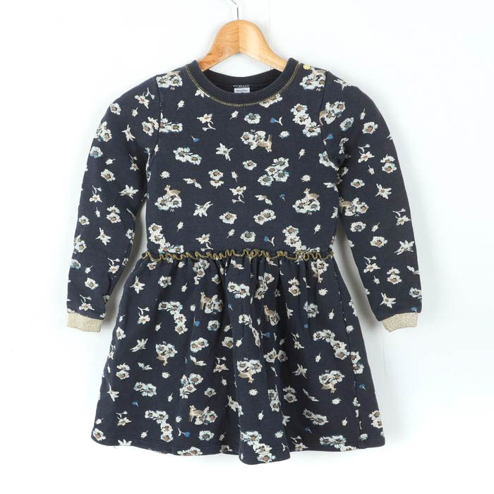 プチバトー/PETIT BATEAU†128cm(8ans) ジャンパー/ブルゾン/ウィンドブレーカー 青×白【中古】子供服