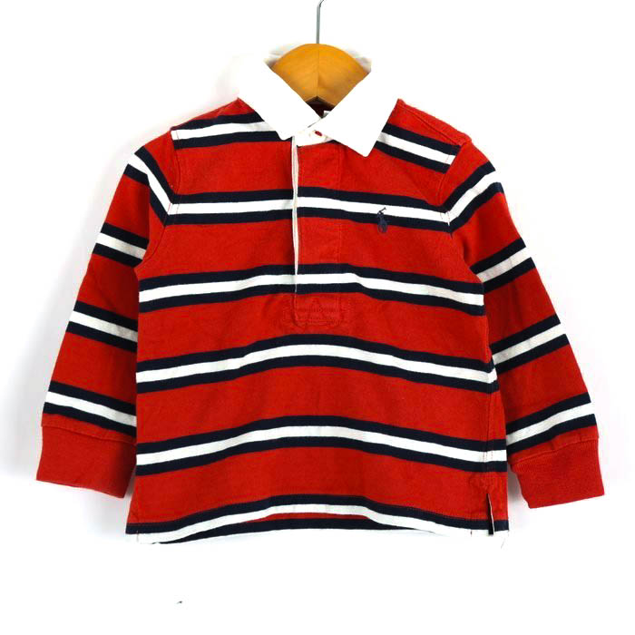 ラルフローレン ポロシャツ 長袖 ラガーシャツ ポニーロゴ トップス ベビー 男の子用 12Mサイズ レッド系 RALPH LAUREN  【中古】｜RALPH LAUREN｜店舗買取｜ママ＆ベビー＞その他ベビーウェア｜USEDのアパレル通販サイト - SMASELL（スマセル）