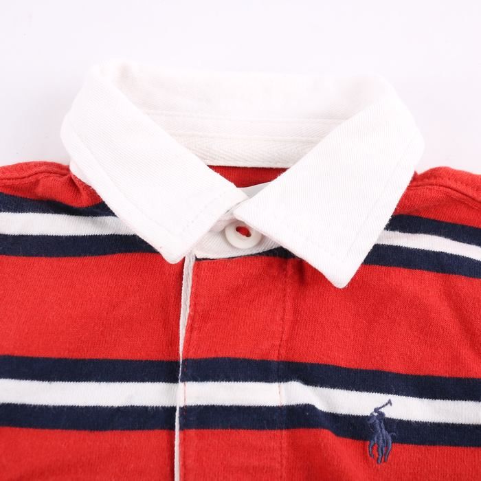 ラルフローレン ポロシャツ 長袖 ラガーシャツ ポニーロゴ トップス ベビー 男の子用 12Mサイズ レッド系 RALPH LAUREN  【中古】｜RALPH LAUREN｜店舗買取｜ママ＆ベビー＞その他ベビーウェア｜USEDのアパレル通販サイト - SMASELL（スマセル）