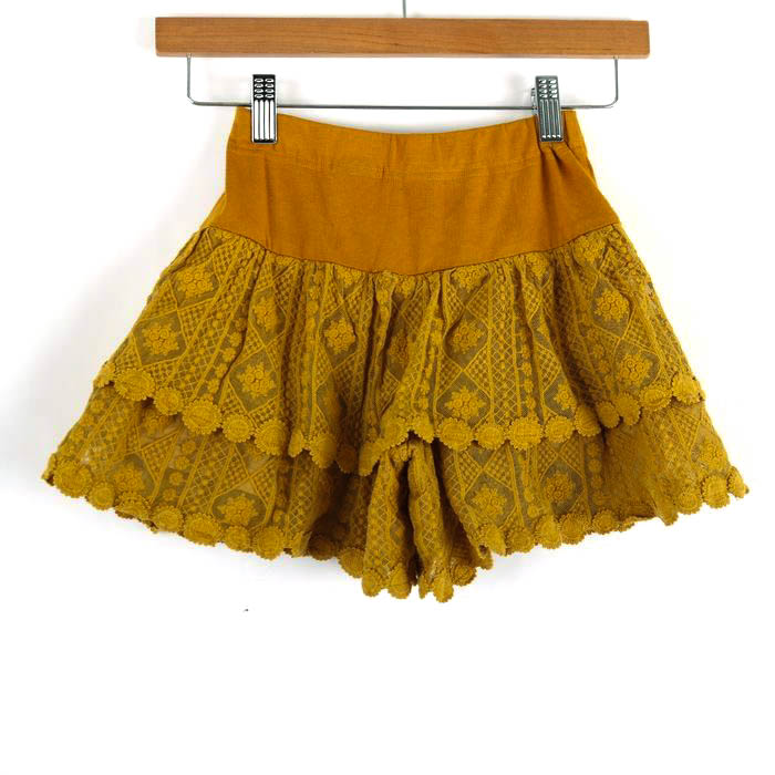 アナスイ ミニ フリルショートパンツ キュロット ストレッチ ボトムス  