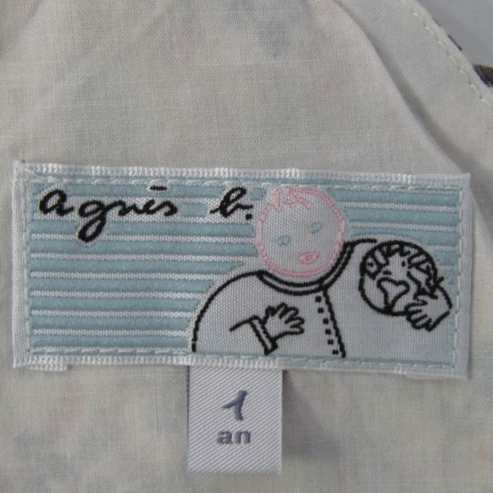 アニエスベー ワンピース トップス カシュクール ノースリーブ 花柄 ベビー 女の子用 1anサイズ 白×青 agnes b. 【中古】｜agnes b.｜店舗買取｜ママ＆ベビー＞その他ベビーウェア｜USEDのアパレル通販サイト  - SMASELL（スマセル）