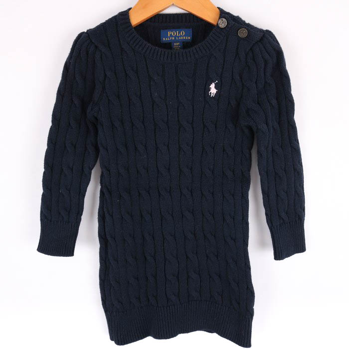 ポロ・ラルフローレン セーター トップス ケーブルニット チュニック  