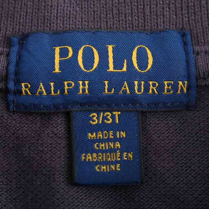 ポロ・ラルフローレン ポロシャツ トップス 半袖 ワンポイントロゴ キッズ 男の子用 3/3Tサイズ グレー POLO RALPH LAUREN  【中古】｜POLO RALPH LAUREN｜店舗買取｜ママ＆ベビー＞その他ベビーウェア｜USEDのアパレル通販サイト - SMASELL（スマセル）