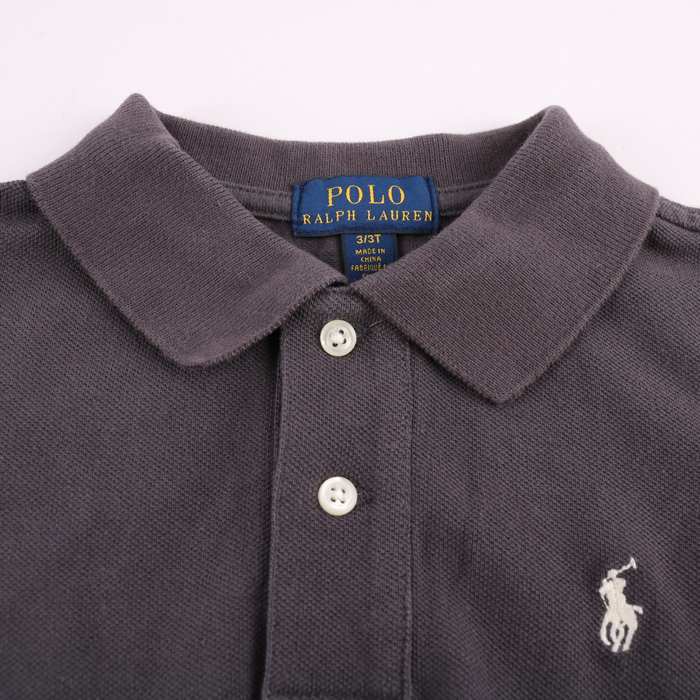 ポロ・ラルフローレン ポロシャツ トップス 半袖 ワンポイントロゴ キッズ 男の子用 3/3Tサイズ グレー POLO RALPH LAUREN  【中古】｜POLO RALPH LAUREN｜店舗買取｜ママ＆ベビー＞その他ベビーウェア｜USEDのアパレル通販サイト - SMASELL（スマセル）