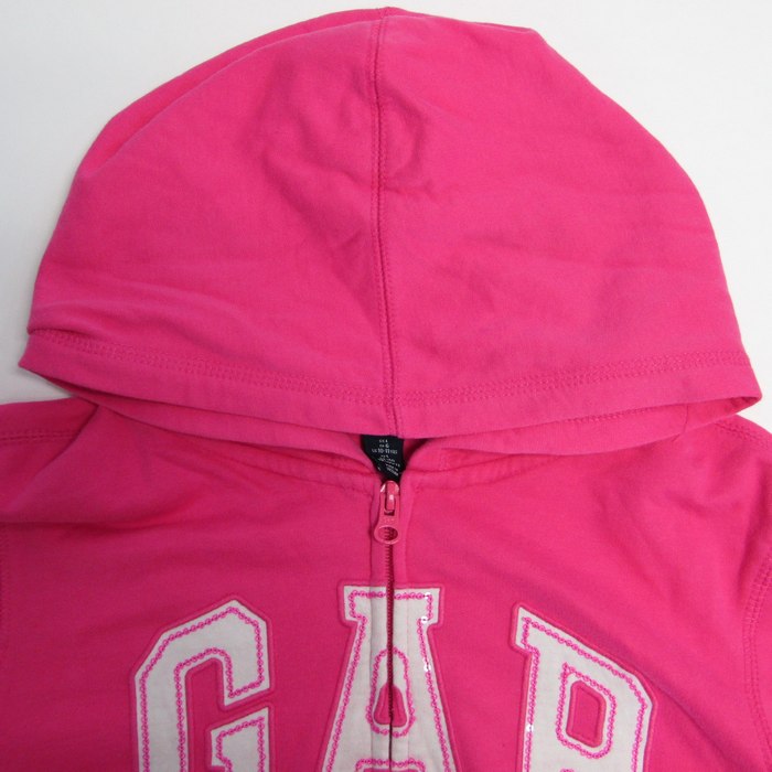 ギャップ パーカー トップス フロントロゴ スウェット ジップアップ キッズ 女の子用 140サイズ ピンク GAP 【中古】｜GAP｜店舗買取｜ママ＆ベビー＞その他ベビーウェア｜USEDのアパレル通販サイト  - SMASELL（スマセル）