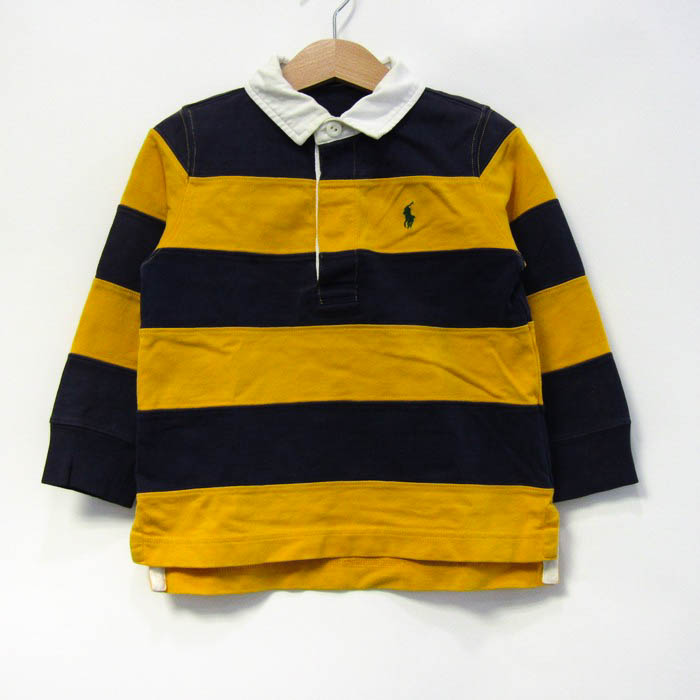 ラルフローレン 長袖ポロシャツ トップス ラガーシャツ ボーダー柄 キッズ 男の子用 100サイズ 黄×紺 RALPH LAUREN 【中古】｜RALPH  LAUREN｜店舗買取｜ママ＆ベビー＞その他ベビーウェア｜USEDのアパレル通販サイト - SMASELL（スマセル）