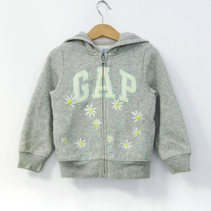 ギャップ ジップアップパーカー 長袖 花柄 トップス キッズ 女の子用  