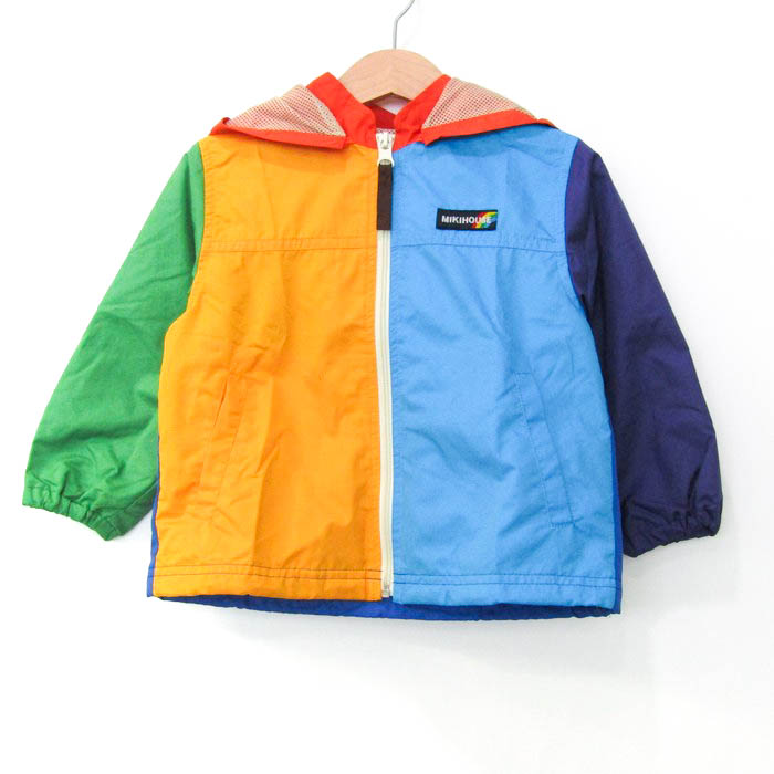 ミキハウス　新品　ジャケット　アウター　90サイズ ミキハウス ナイロンジャケット 中綿入りジャンパー アウター ベビー