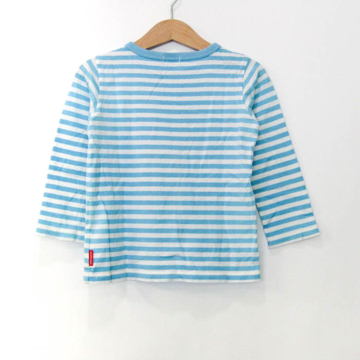 ミキハウス 長袖Tシャツ トップス ボーダー柄 日本製 キッズ 男の子用  