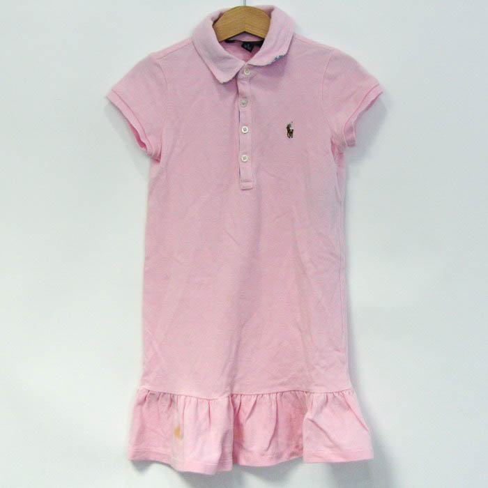 ラルフローレン ワンピース トップス 半袖 ポロワンピ キッズ 女の子用 5Y 115/60サイズ 薄ピンク RALPH LAUREN 【中古】｜RALPH  LAUREN｜店舗買取｜ママ＆ベビー＞その他ベビーウェア｜USEDのアパレル通販サイト - SMASELL（スマセル）