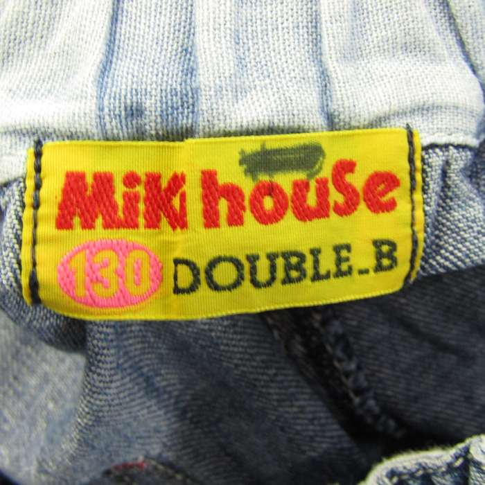 ミキハウス デニムパンツ ボトムス ワイドジーンズ ダブルビー キッズ 女の子用 130サイズ ネイビー MIKIHOUSE  【中古】｜MIKIHOUSE｜店舗買取｜ママ＆ベビー＞その他ベビーウェア｜USEDのアパレル通販サイト - SMASELL（スマセル）