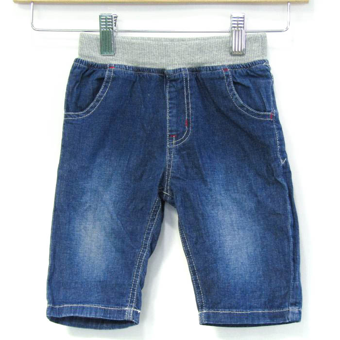 ミキハウスハーフパンツ デニムパンツ 90 ◎◎ダブルB デニムパンツ90 ハーフパンツ ミキハウス ダブルＢ 異素材