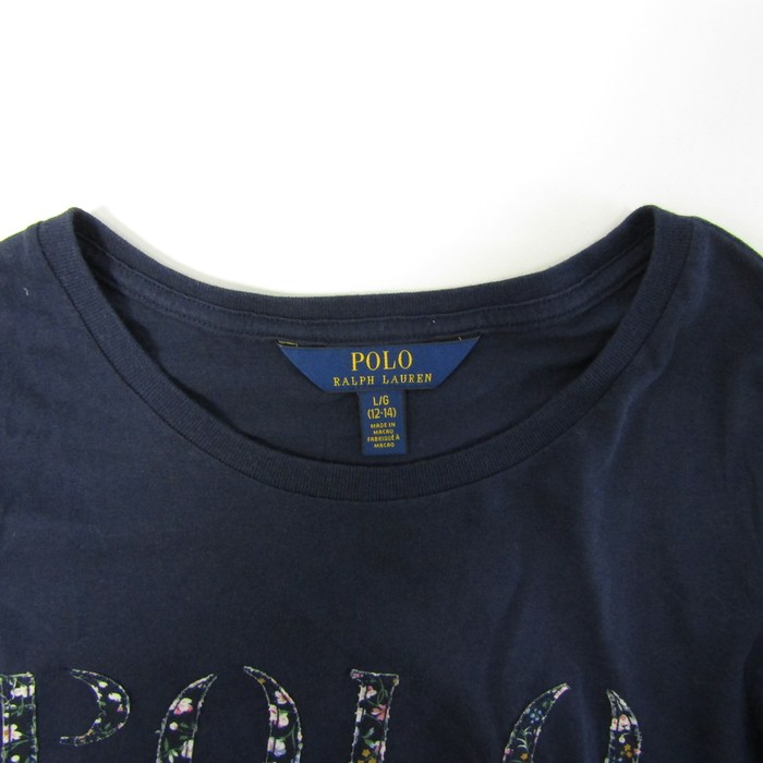 ポロ・ラルフローレン 長袖Ｔシャツ トップス ロゴT コットン キッズ 女の子用 L/G(12-14)サイズ ネイビー POLO RALPH  LAUREN 【中古】｜POLO RALPH LAUREN｜店舗買取｜ママ＆ベビー＞その他ベビーウェア｜USEDのアパレル通販サイト -  SMASELL（スマセル）