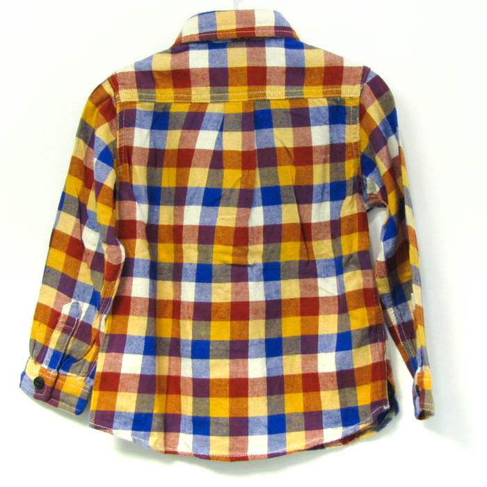 新品　ミキハウス　長袖　シャツ　チェック　100 ミキハウス 長袖シャツ チェック柄 トップス キッズ 女の子用