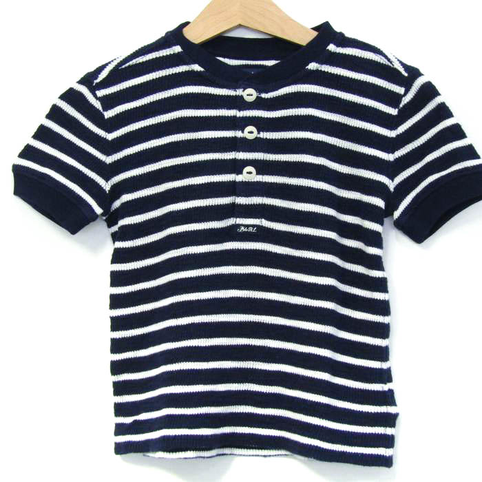 ポロ・ラルフローレン 半袖Tシャツ ヘンリーネック ボーダー柄 キッズ 