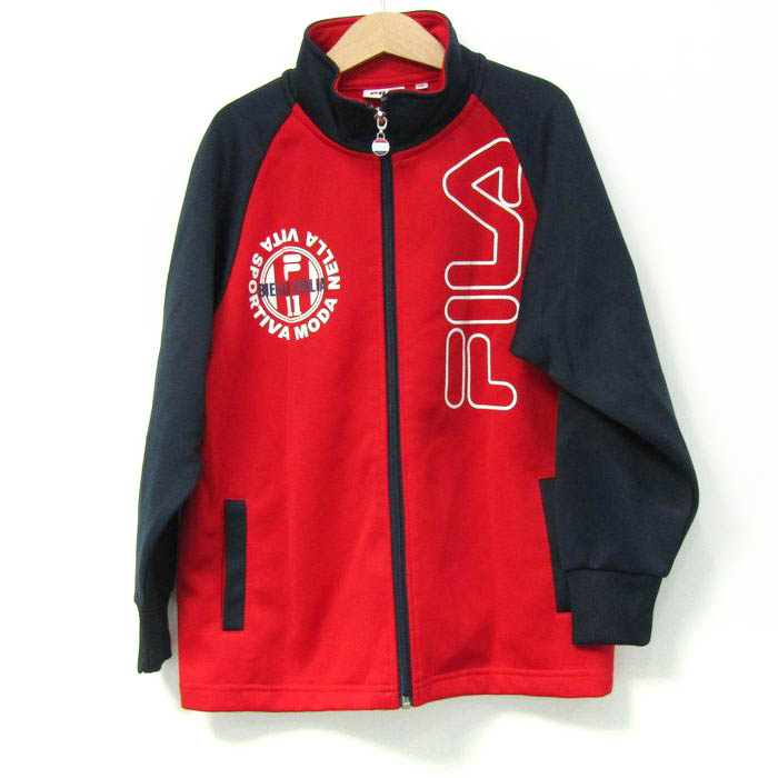FILA トレーニングジャケット 赤/紺