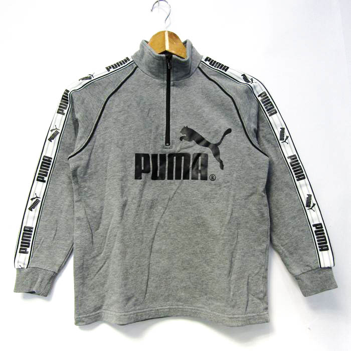 プーマ スウェット トレーナー トップス ハーフジップ 裏起毛 スポーツウエア キッズ 男の子用 140サイズ グレー PUMA 【中古】｜PUMA｜店舗買取｜ママ＆ベビー＞その他ベビーウェア｜USEDのアパレル通販サイト  - SMASELL（スマセル）