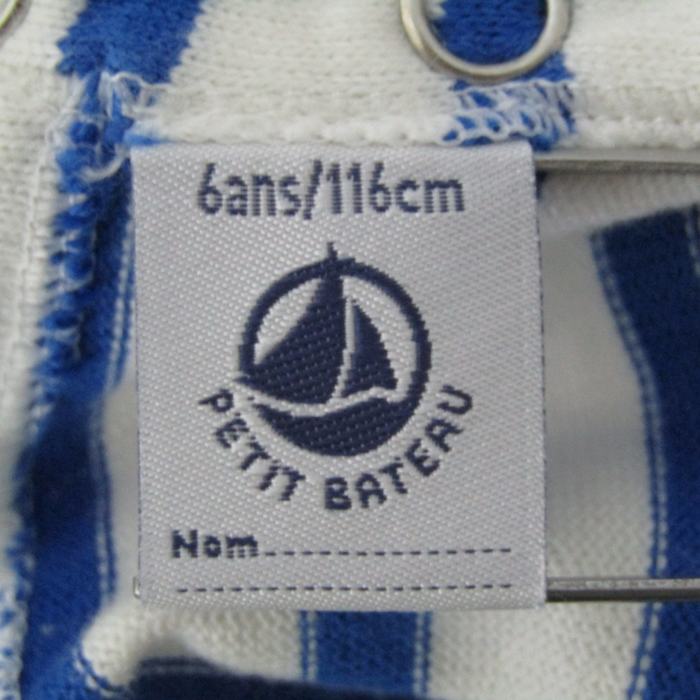 プチバトー ワンピース トップス 半袖 ボーダー柄 キッズ 女の子用  