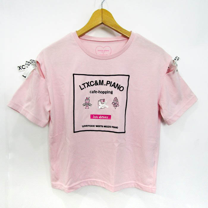 ラブトキシック 半袖Ｔシャツ トップス 肩だし グラフィックT キッズ 女の子用 M(150)サイズ ピンク LOVETOXIC 【中古】｜ LOVETOXIC｜店舗買取｜ママ＆ベビー＞その他ベビーウェア｜USEDのアパレル通販サイト - SMASELL（スマセル）