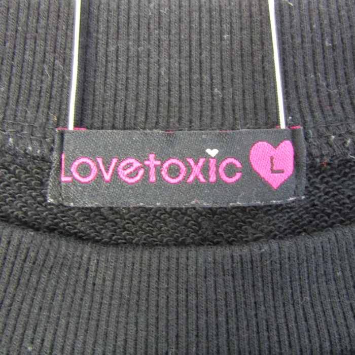 ラブトキシック スウェット トレーナー トップス キッズ 女の子用 L(160)サイズ ブラック LOVETOXIC 【中古】｜LOVETOXIC｜店舗買取｜ママ＆ベビー＞その他ベビーウェア｜USEDのアパレル通販サイト  - SMASELL（スマセル）