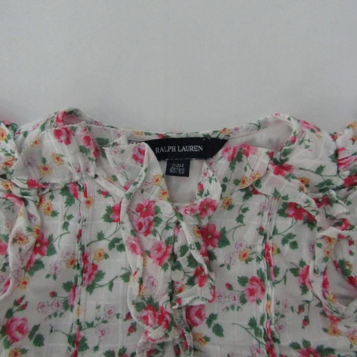 ラルフローレン ワンピース トップス 半袖 花柄 ベビー 女の子用