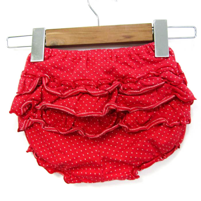 ミキハウス フリルパンツ 脆く 