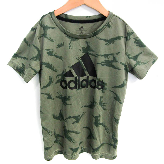 adidas アディダス 半袖Ｔシャツ トップス ロゴT スポーツウエア キッズ 男の子用 無くっ 140サイズ