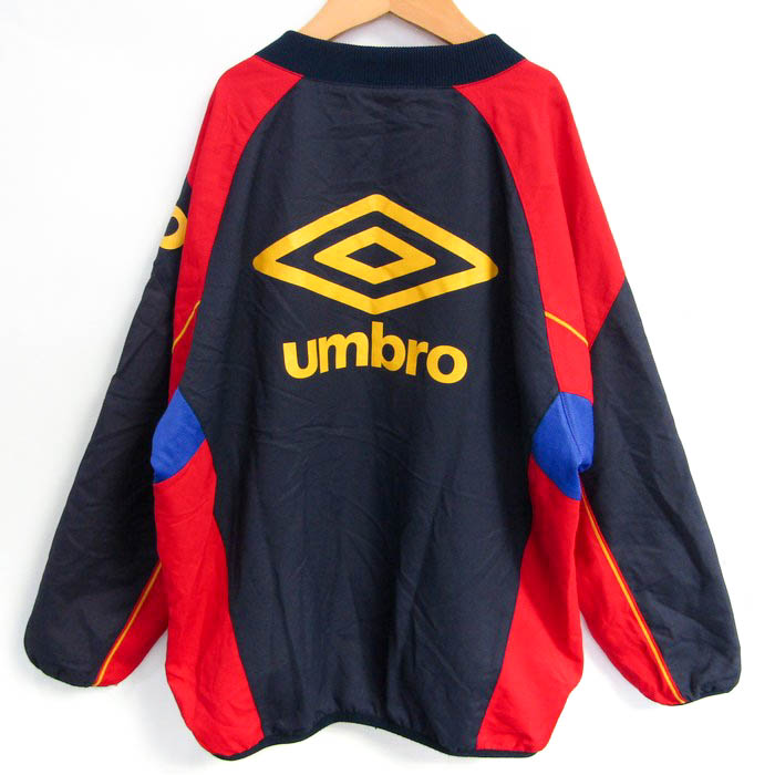 アンブロ ピステ ウィンドブレーカー トップス サッカー スポーツウエア キッズ 男の子用 140サイズ 赤×紺 UMBRO 【中古】｜UMBRO｜店舗買取｜ママ＆ベビー＞その他ベビーウェア｜USEDのアパレル通販サイト  - SMASELL（スマセル）