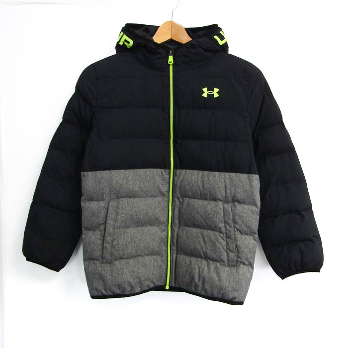 アンダーアーマー 中綿ジャケット ジャンパー コールドギア スポーツウエア キッズ 男の子用 YLGサイズ 黒×グレー UNDER ARMOUR  【中古】｜UNDER ARMOUR｜店舗買取｜ママ＆ベビー＞その他ベビーウェア｜USEDのアパレル通販サイト - SMASELL（スマセル）