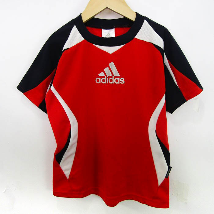 アディダス 半袖Ｔシャツ トップス プラクティスシャツ スポーツウエア キッズ 男の子用 120サイズ 赤×白 adidas 【中古】｜adidas ｜店舗買取｜ママ＆ベビー＞その他ベビーウェア｜USEDのアパレル通販サイト - SMASELL（スマセル）