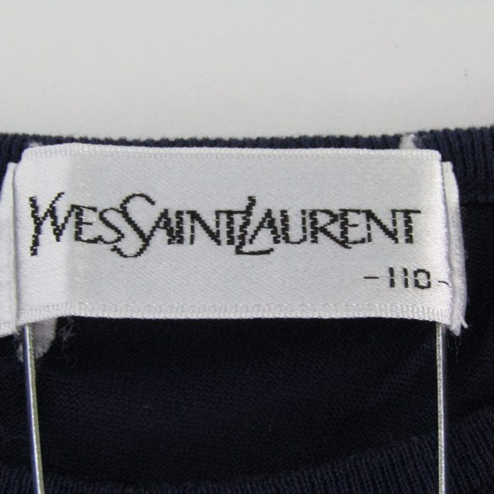 イヴサンローラン　Tシャツ　ネイビー CASSANDRE T-shirt in piqué | Saint Laurent | YSL US