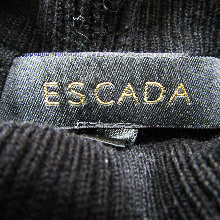 ESCADA サマーニット　トップス　黒　新品未使用　タグ付き　エスカーダ