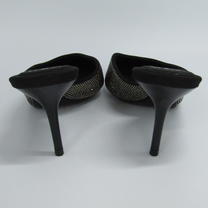 JIMMY CHOO ラインストーン スエード ミュール ピンヒール 36