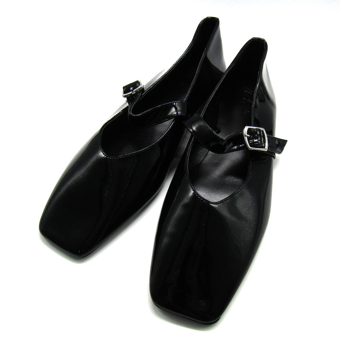 SAINT LAURENT 黒 エナメル メリージェーン