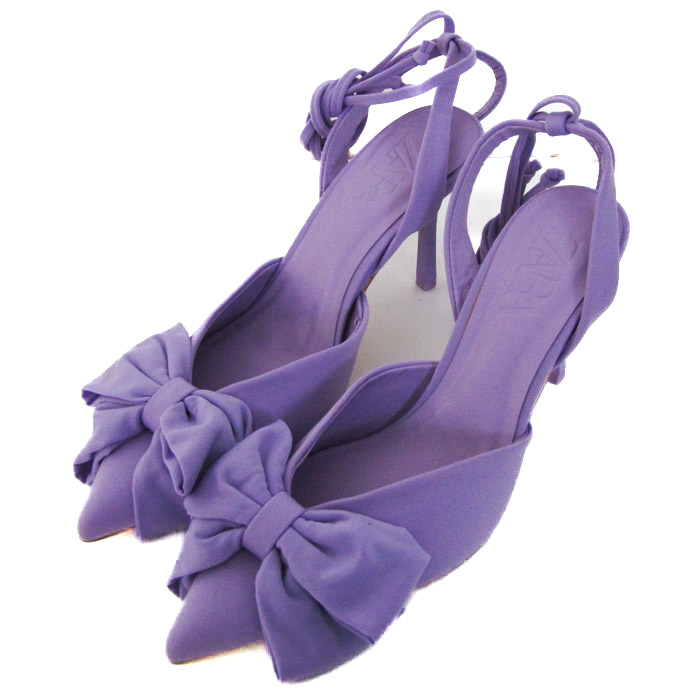 JIMMY CHOO パンプスヒールポインテッドトゥパープルラベンダー