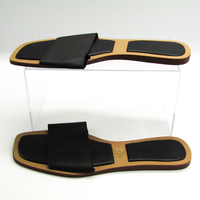 ザラ サンダル フラット ミュール スリッパ 靴 レディース 39