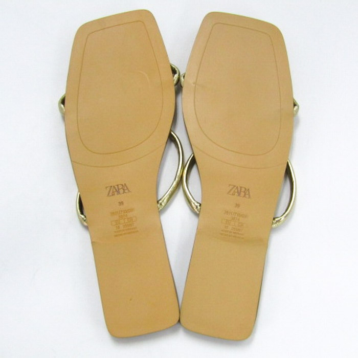 【未使用】 アクアズーラ サンダル ベージュ ゴールドストラップ 36サイズ AQUAZZURA/アクアズーラ】 SO NUDE サンダル（サンダル）｜MUSE de