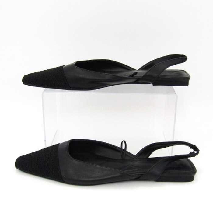 ザラ ミュール パンプス バックストラップ フラット 靴