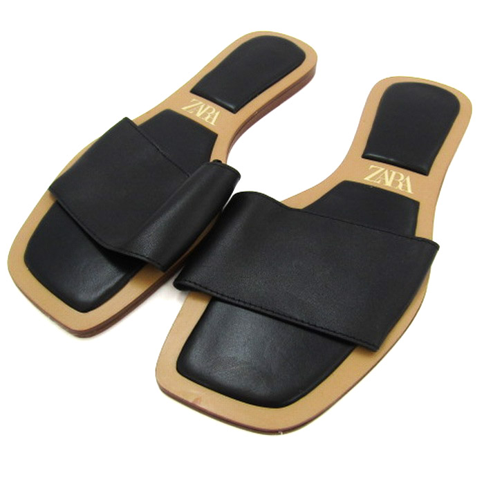新品☆ZARA ザラ フラットシューズ フラットサンダル ザラ サンダル フラット シューズ 靴 レディース 36サイズ