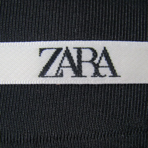 ZARA ブラック ミュール 35サイズ ザラ ミュール スクエアトゥ チャンキーヒール サンダル 靴 黒