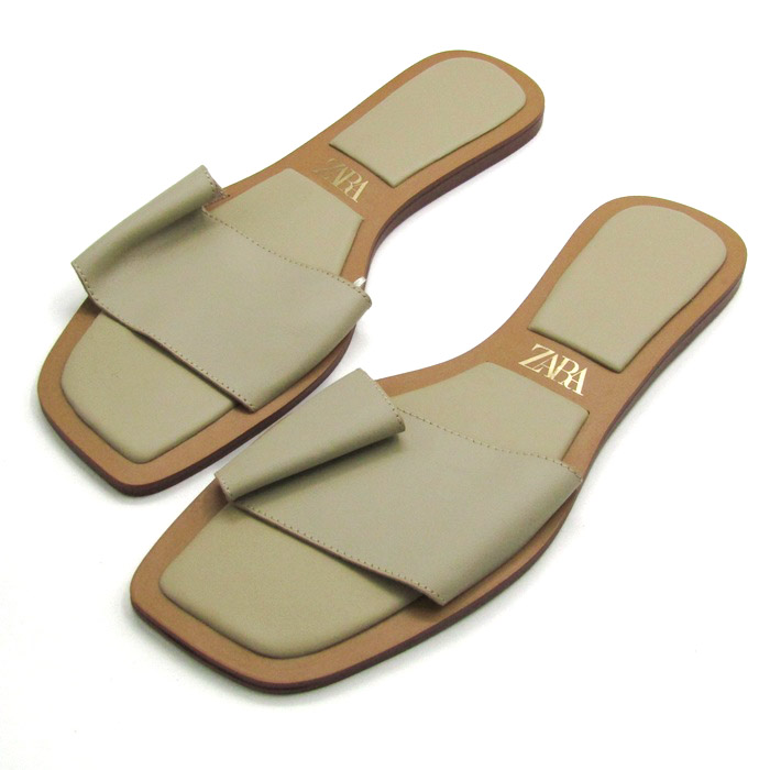 新品☆ZARA ザラ フラットシューズ フラットサンダル ザラ サンダル フラット シューズ 靴 レディース 36サイズ