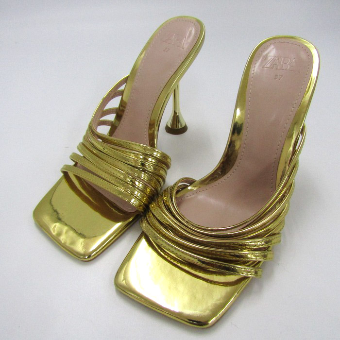 グッチ ミュール サンダル ハイヒール GGキャンバス ブランド 靴  