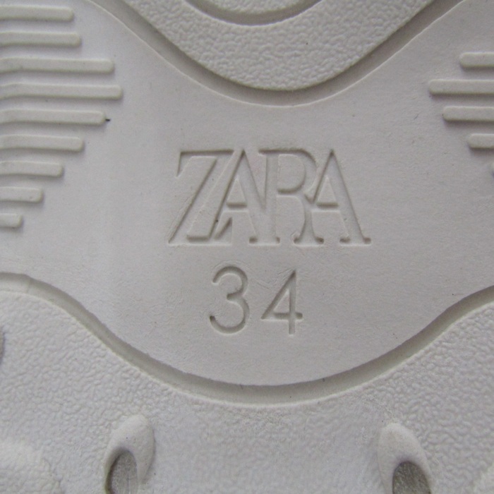 ザラ スポーツサンダル スポサン メッシュ 厚底 靴 白