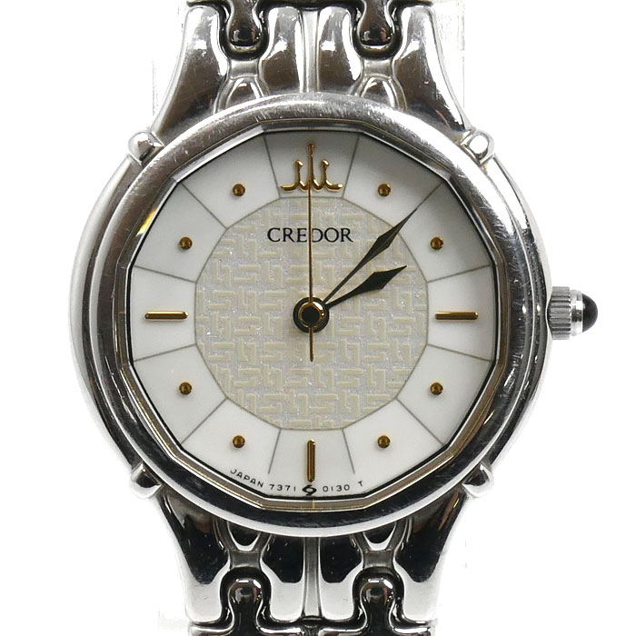 SEIKO セイコー クレドール 腕時計 電池式 7371-5030 レディース【中古】