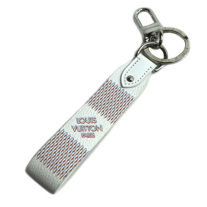 LOUIS VUITTON ルイ・ヴィトン ダミエスプレー ドラゴンヌ キーホルダー ホワイト MP3339 ユニセックス【中古】