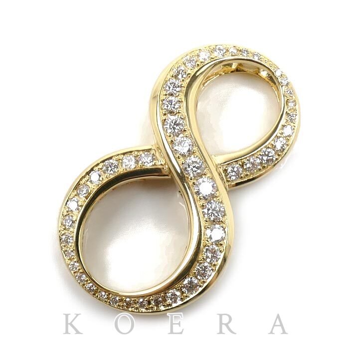 ゆきざき K18YG イエローゴールド NOMBRE No.8  ペンダントトップ Y.NOMBRE.12.6.8.L ダイヤモンド1.07ct 9.8g ユニセックス【中古】